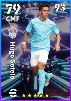 Hugo Sotelo eFootball 2026 player card — 79 OVR CMF