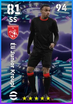 Eli Junior Kroupi eFootball 2026 player card — 81 OVR SS