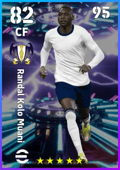 Randal Kolo Muani eFootball 2026 player card — 82 OVR CF