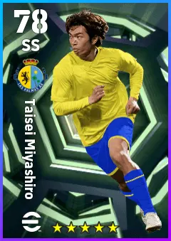 Taisei Miyashiro eFootball 2026 player card — 78 OVR SS