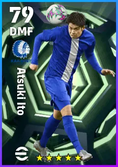 Atsuki Ito eFootball 2026 player card — 79 OVR DMF