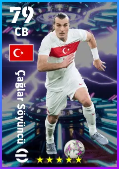 Caglar Soyuncu eFootball 2026 player card — 79 OVR CB