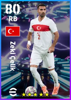 Zeki Celik eFootball 2026 player card — 80 OVR RB