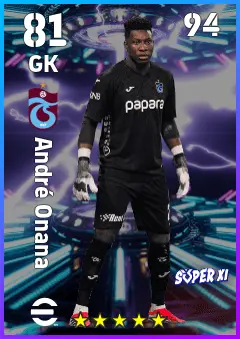 Andre Onana eFootball 2026 player card — 81 OVR GK