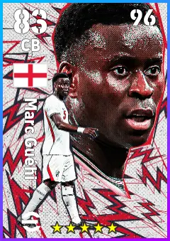 Marc Guehi eFootball 2026 player card — 83 OVR CB