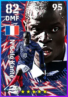 N Golo Kante eFootball 2026 player card — 82 OVR DMF