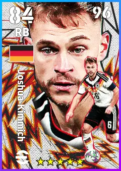Joshua Kimmich eFootball 2026 player card — 84 OVR RB