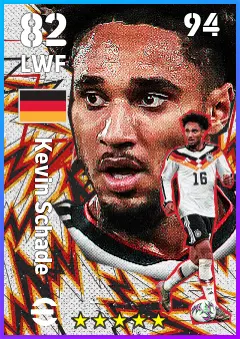 Kevin Schade eFootball 2026 player card — 82 OVR LWF