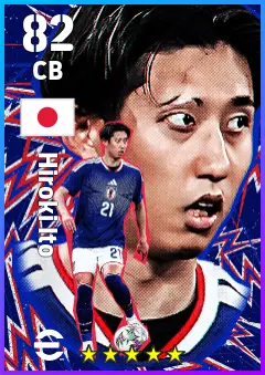 Hiroki Ito eFootball 2026 player card — 82 OVR CB
