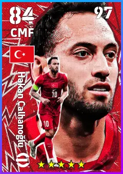 Hakan Calhanoglu eFootball 2026 player card — 84 OVR CMF