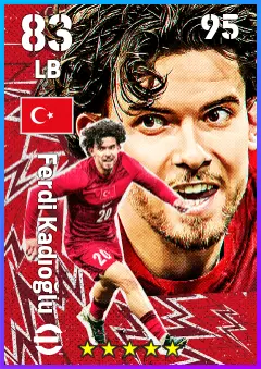 Ferdi Kadioglu eFootball 2026 player card — 83 OVR LB