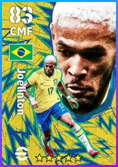 Joelinton eFootball 2026 player card — 83 OVR CMF