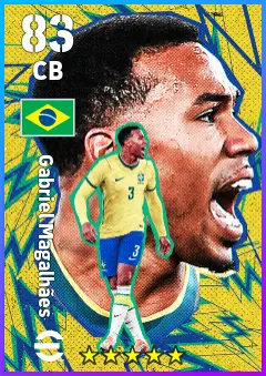 Gabriel Magalhaes eFootball 2026 player card — 83 OVR CB
