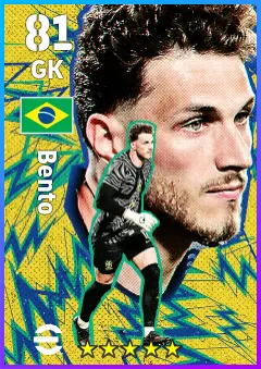Bento eFootball 2026 player card — 81 OVR GK