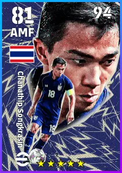 Chanathip Songkrasin eFootball 2026 player card — 81 OVR AMF