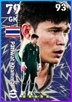 Patiwat Khammai eFootball 2026 player card — 79 OVR GK