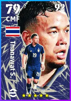 Thanawat S. eFootball 2026 player card — 79 OVR CMF