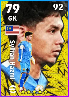 Syihan Hazmi eFootball 2026 player card — 79 OVR GK