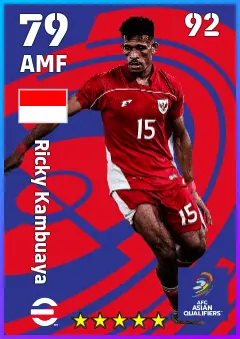 Ricky Kambuaya eFootball 2026 player card — 79 OVR AMF