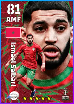Ismael Saibari eFootball 2026 player card — 81 OVR AMF