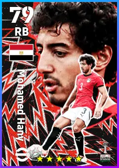 Mohamed Hany eFootball 2026 player card — 79 OVR RB