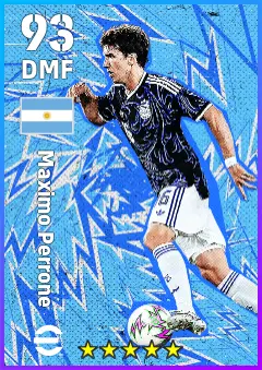 Maximo Perrone eFootball 2026 player card — 93 OVR DMF