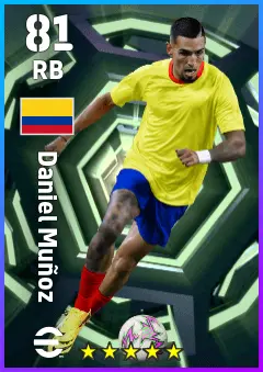 Daniel Munoz eFootball 2026 player card — 81 OVR RB