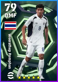 Weerathep Pomphan eFootball 2026 player card — 79 OVR DMF