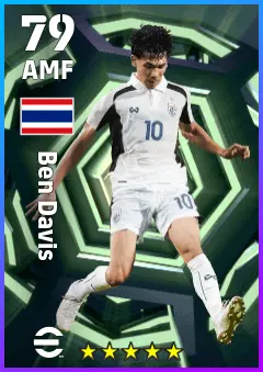 Ben Davis eFootball 2026 player card — 79 OVR AMF