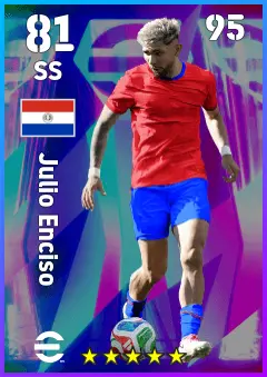 Julio Enciso eFootball 2026 player card — 81 OVR SS