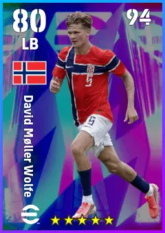 David Moller Wolfe eFootball 2026 player card — 80 OVR LB
