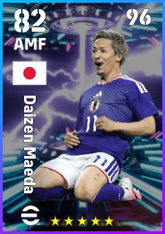 Daizen Maeda eFootball 2026 player card — 82 OVR AMF