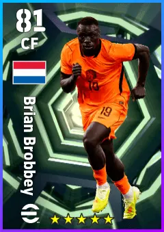 Brian Brobbey eFootball 2026 player card — 81 OVR CF