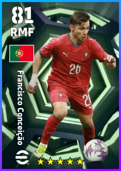Francisco Conceicao eFootball 2026 player card — 81 OVR RMF