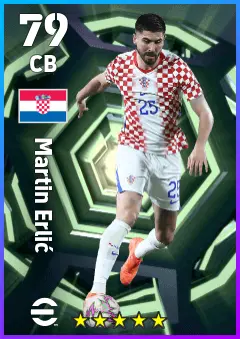 Martin Erlic eFootball 2026 player card — 79 OVR CB