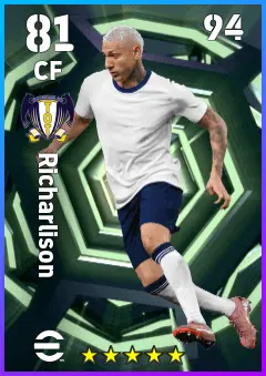 Richarlison eFootball 2026 player card — 81 OVR CF
