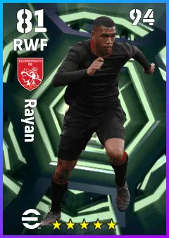 Rayan eFootball 2026 player card — 81 OVR RWF