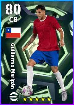 Guillermo Maripan eFootball 2026 player card — 80 OVR CB