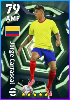 Jorge Carrascal eFootball 2026 player card — 79 OVR AMF