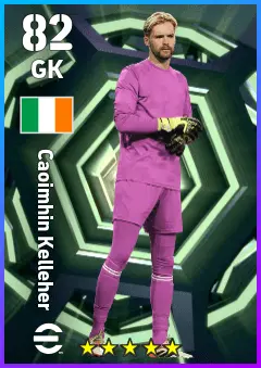 Caoimhin Kelleher eFootball 2026 player card — 82 OVR GK