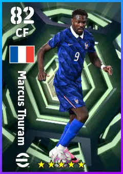 Marcus Thuram eFootball 2026 player card — 82 OVR CF