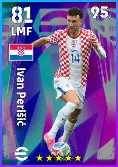 Ivan Perisic eFootball 2026 player card, 81 OVR LMF
