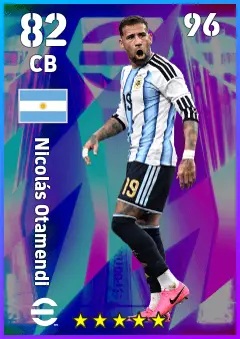 Nicolas Otamendi eFootball 2026 player card, 82 OVR CB