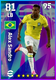 Alex Sandro eFootball 2026 player card, 81 OVR LB