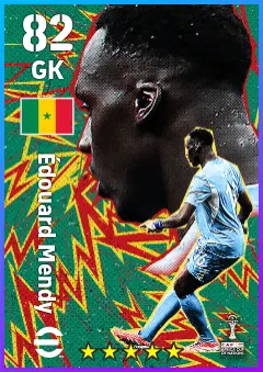Edouard Mendy eFootball 2026 player card — 82 OVR GK