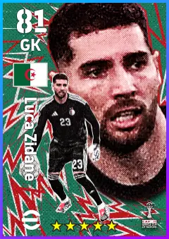 Luca Zidane eFootball 2026 player card — 81 OVR GK