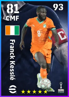Franck Kessie eFootball 2026 player card — 81 OVR CMF