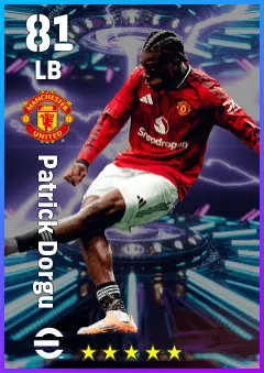 Patrick Dorgu eFootball 2026 player card — 81 OVR LB