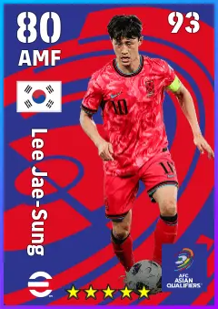 Lee Jae-Sung eFootball 2026 player card — 80 OVR AMF
