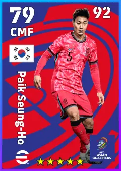 Paik Seung-Ho eFootball 2026 player card — 79 OVR CMF